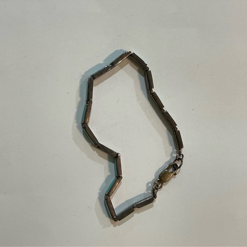 925 Starling Silver Lapiz Lazuli Bracelet - Picture 3 of 7